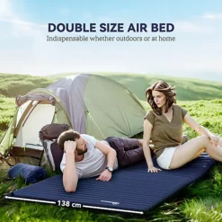 Outsunny Inflatable Bed Double Mattress Camping Sleeping Outdoor Travel Blue -Flymo Shop outsunny inflatable bed double mattress camping sleeping outdoor travel blue5056029893784 04c MP