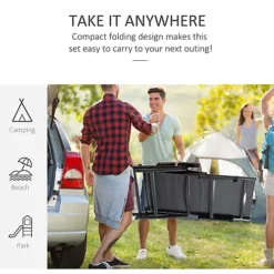 Outsunny Outdoor Folding Sun Lounger W/ Adjustable Backrest And Aluminium Grey -Flymo Shop outsunny outdoor folding sun lounger w adjustable backrest and aluminium grey5056534574765 06c MP