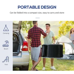 Outsunny Sun Lounger Recliner Foldable 7 Levels Textilene Black Patio -Flymo Shop outsunny sun lounger recliner foldable 7 levels textilene black patio5055974826762 06c MP