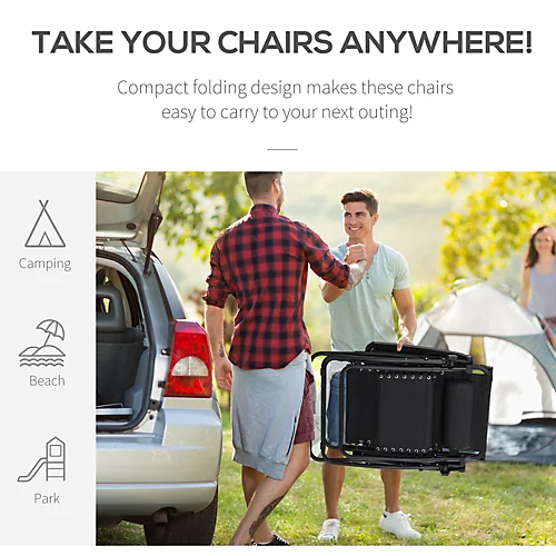 Outsunny Zero Gravity Chair Adjustable Patio Lounge Reclining Seat Black 6 Outsunny Zero Gravity Chair Adjustable Patio Lounge Reclining Seat Black - Image 4