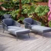Pair Of Monterrey Sunloungers With Thin Rope Weave In Grey -Flymo Shop pair of monterrey sunloungers with thin rope weave in grey5060933961781 01c MP