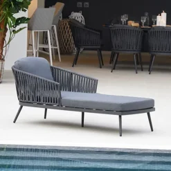 Pair Of Monterrey Sunloungers With Thin Rope Weave In Grey 9 Pair Of Monterrey Sunloungers With Thin Rope Weave In Grey -Flymo Shop pair of monterrey sunloungers with thin rope weave in grey5060933961781 04c MP