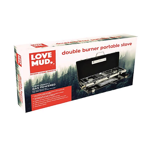 Portable Gas Dual Double 2 Burner Camping Stove & Grill With Toast Rack 6 Portable Gas Dual Double 2 Burner Camping Stove & Grill With Toast Rack - Image 4
