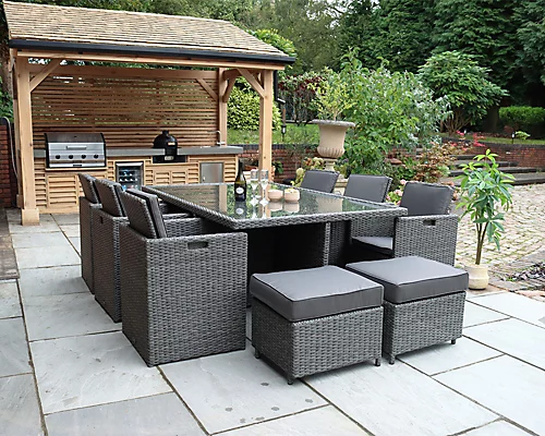 Royalcraft Paris 10 Seater Cube Dining Set 4 Royalcraft Paris 10 Seater Cube Dining Set - Image 2