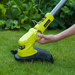 Ryobi ONE+ 18V 300mm Cordless Grass Trimmer RLT183220S -Flymo Shop ryobi one 18v 300mm cordless grass trimmer rlt183220s4892210212733 03i bq