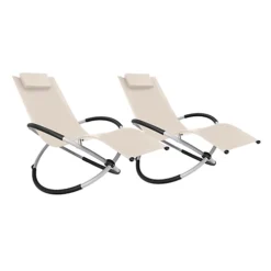 Smart Living Zero Gravity Rocking Sun Lounger Chair With Pillow Beige 8 Smart Living Zero Gravity Rocking Sun Lounger Chair With Pillow Beige -Flymo Shop smart living zero gravity rocking sun lounger chair with pillow beige5055490600488 03c MP