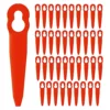 SPARES2GO Plastic Blades Compatible With Stihl FSA 45 Cordless Grass Trimmer Strimmer (Pack Of 40)