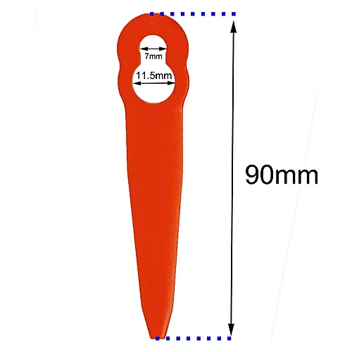 SPARES2GO Plastic Blades Compatible With Stihl FSA 45 Cordless Grass Trimmer Strimmer (Pack Of 40) 4 SPARES2GO Plastic Blades Compatible With Stihl FSA 45 Cordless Grass Trimmer Strimmer (Pack Of 40) - Image 2