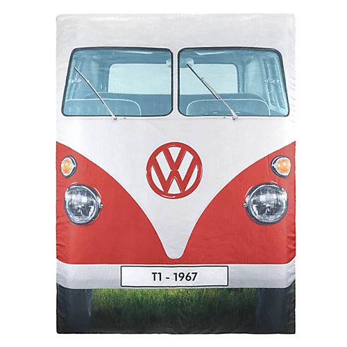 Volkswagen Camping Red & Blue Small Double Sleeping Bag 4 Volkswagen Camping Red & Blue Small Double Sleeping Bag - Image 2