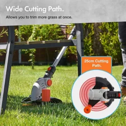 VonHaus Cordless Grass Trimmer, Electric Lawn Trimmer/Edger For Flower Beds & Lawns, 20V Battery, Extendable Telescopic Handle 9 VonHaus Cordless Grass Trimmer, Electric Lawn Trimmer/Edger For Flower Beds & Lawns, 20V Battery, Extendable Telescopic Handle -Flymo Shop vonhaus cordless grass trimmer electric lawn trimmer edger for flower beds lawns 20v battery extendable telescopic handle5056115785641 04c MP