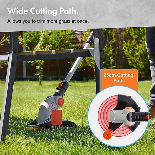 VonHaus Cordless Grass Trimmer, Electric Lawn Trimmer/Edger For Flower Beds & Lawns, 20V Battery, Extendable Telescopic Handle 6 VonHaus Cordless Grass Trimmer, Electric Lawn Trimmer/Edger For Flower Beds & Lawns, 20V Battery, Extendable Telescopic Handle - Image 4